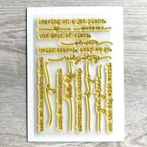 Ali Edwards Stamps: Leaving on a Jet Plane